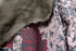 Rose Patterned Mink Collar Kimono